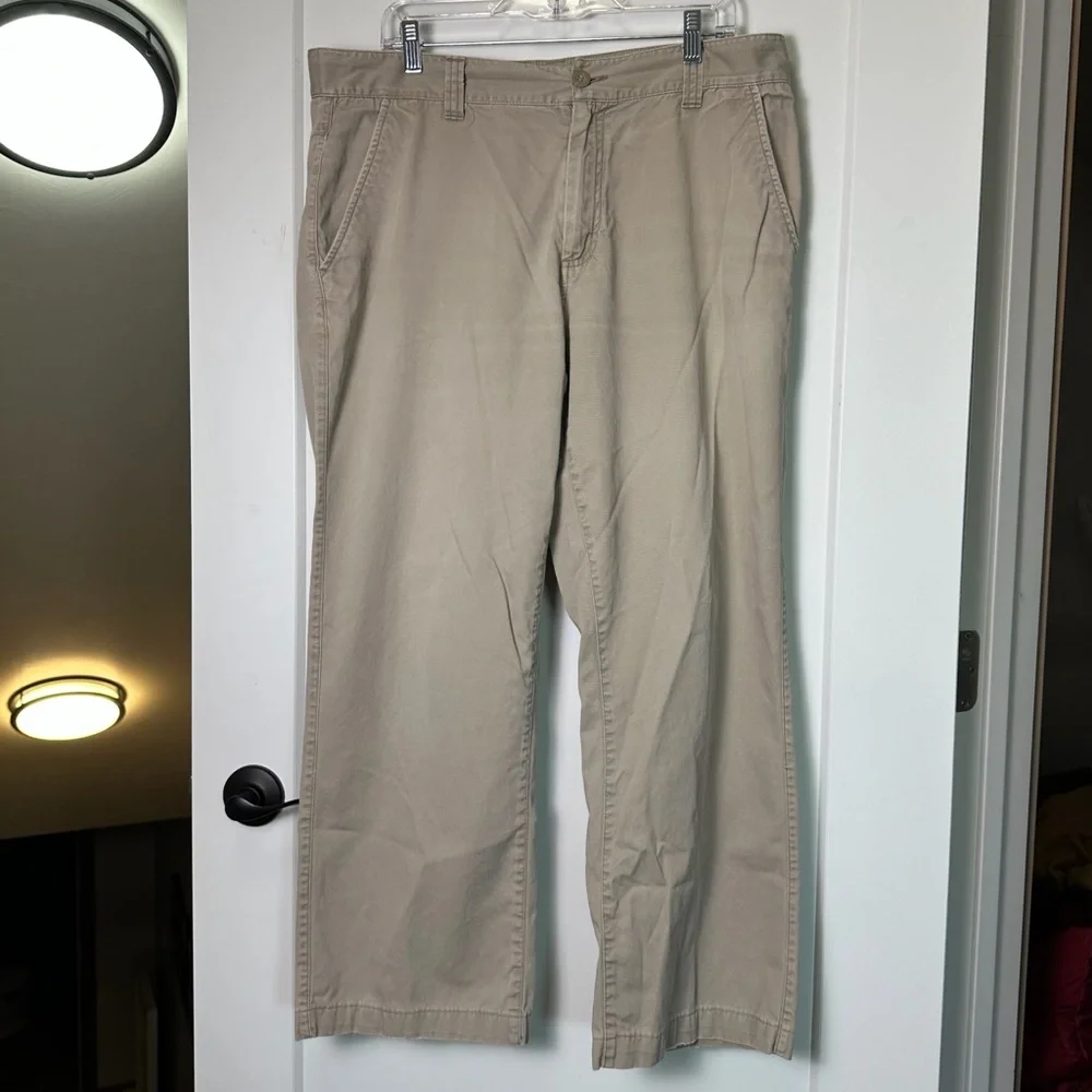 The North‎ Face Men's Cream Beige Khaki Tan Pants Casual Outdoor Workwear 38x30